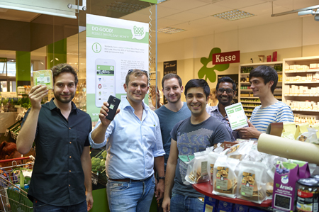Das Team von FoodLoop in einem der Testmärkte (c) FoodLoop GmbH
