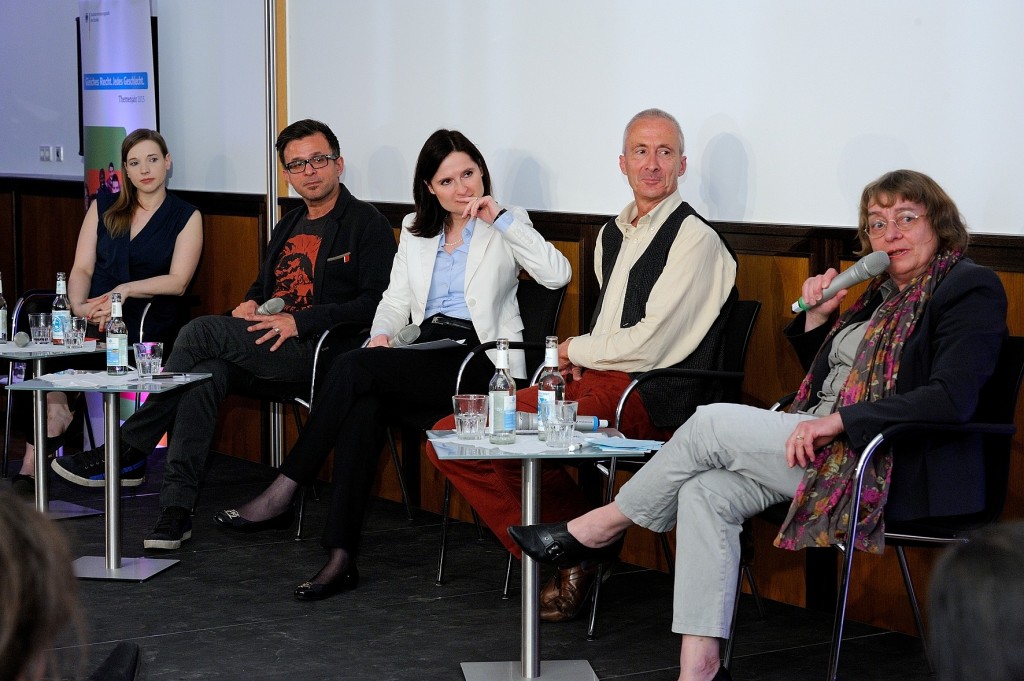 von links nach rechts: Anne Wizorek, Atila Altun, Ines Arland, Thomas Gesterkamp, Dagmar Freudenberg Quelle: Ingo Heine